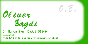 oliver bagdi business card